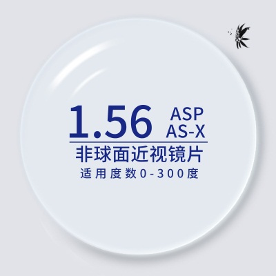 1.56 1.61 1.67 非球面防蓝光近视镜片